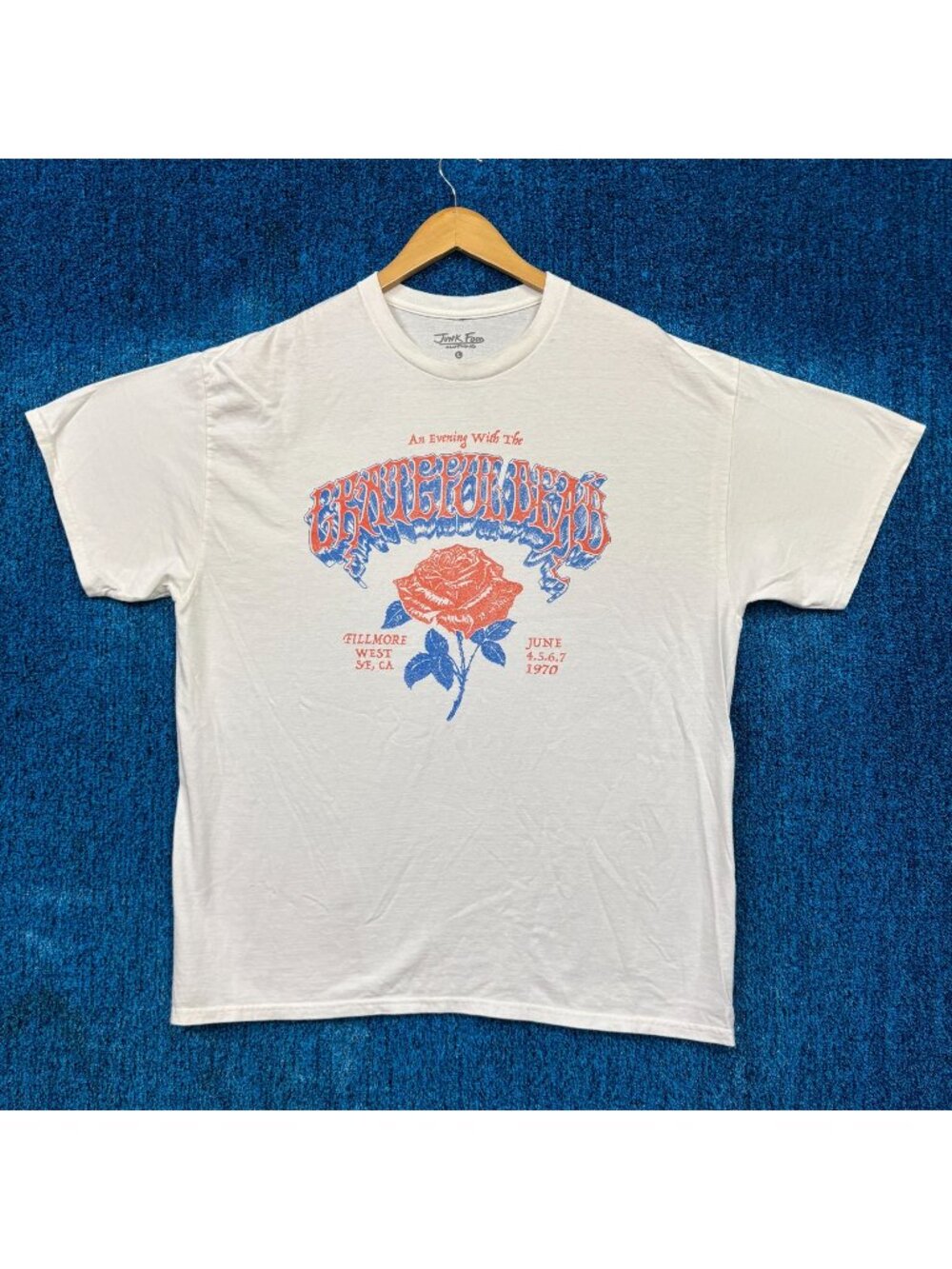 Grateful Dead 1970 Filmore West Rock Show Oversized Tee L
